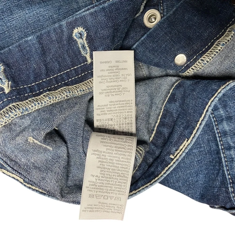 Rivet And Thread  High-Rise Relaxed Straight Jeans Dark Blue Pockets - Picture 9 of 10